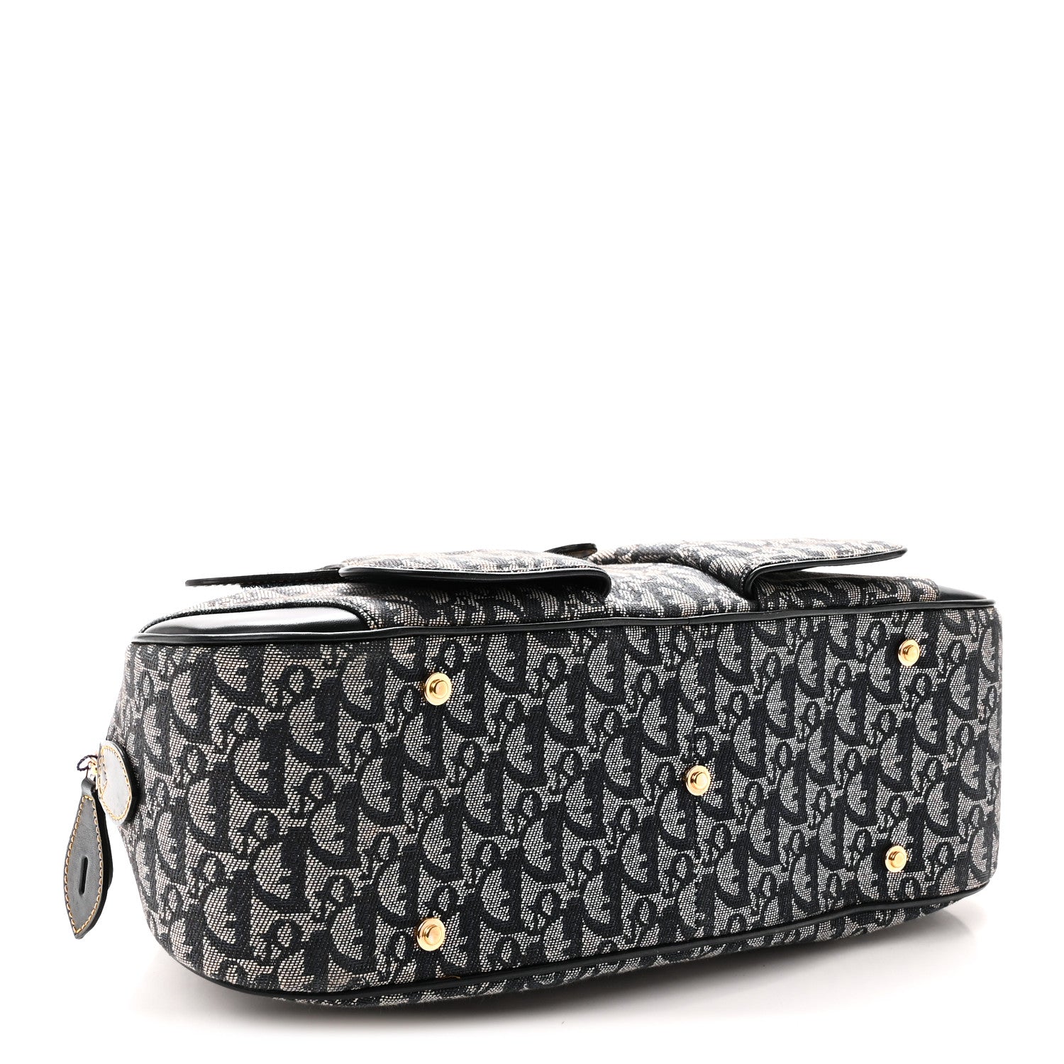 Christian Dior Monogram Mini Saddle Bowler Navy 4 of 10