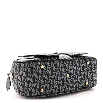 Christian Dior Monogram Mini Saddle Bowler Navy 4 of 10