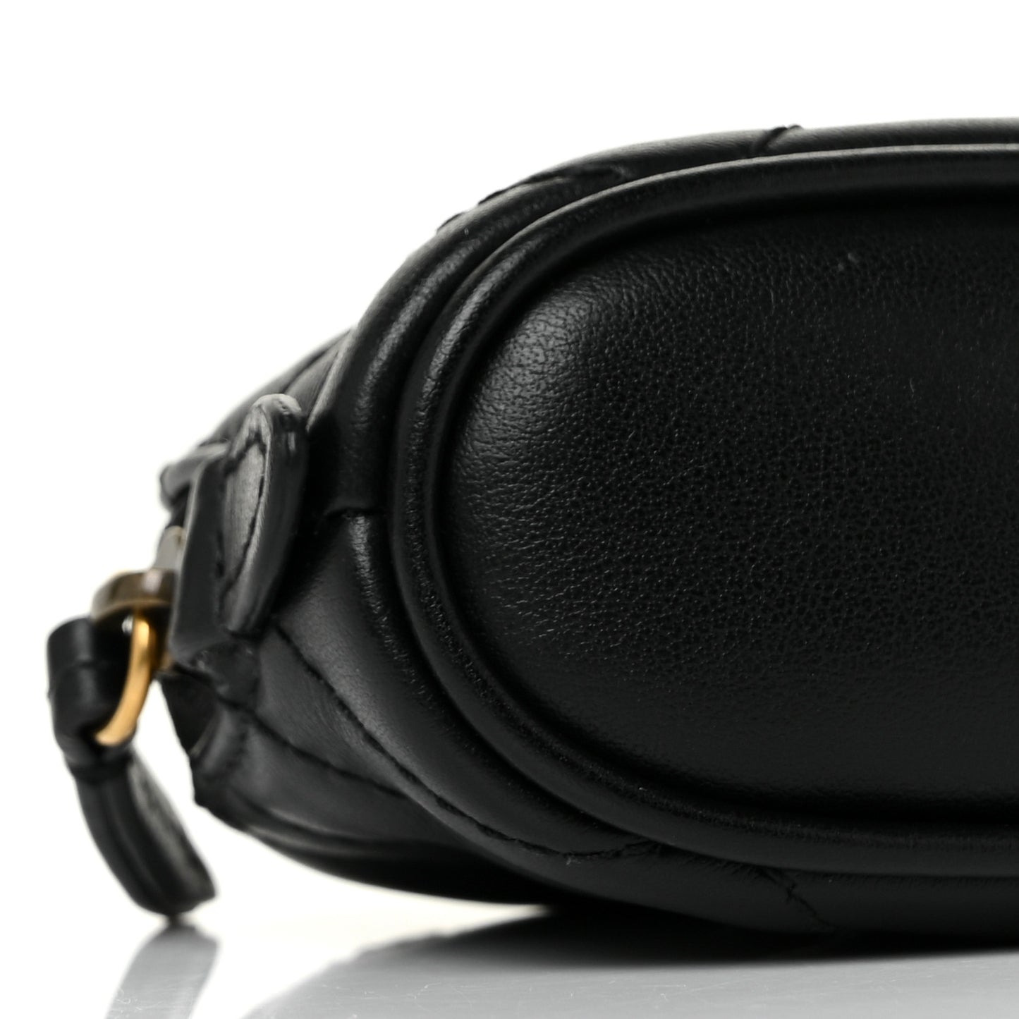 Calfskin Matelasse GG Marmont Key Pouch Black