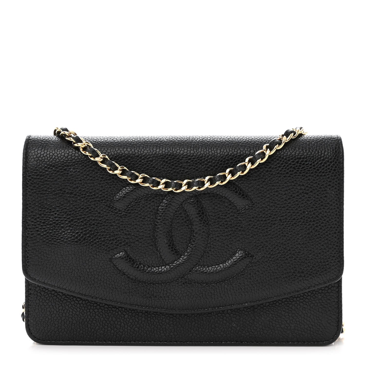 Chanel Caviar Timeless CC Wallet on Chain WOC Black 1 of 13