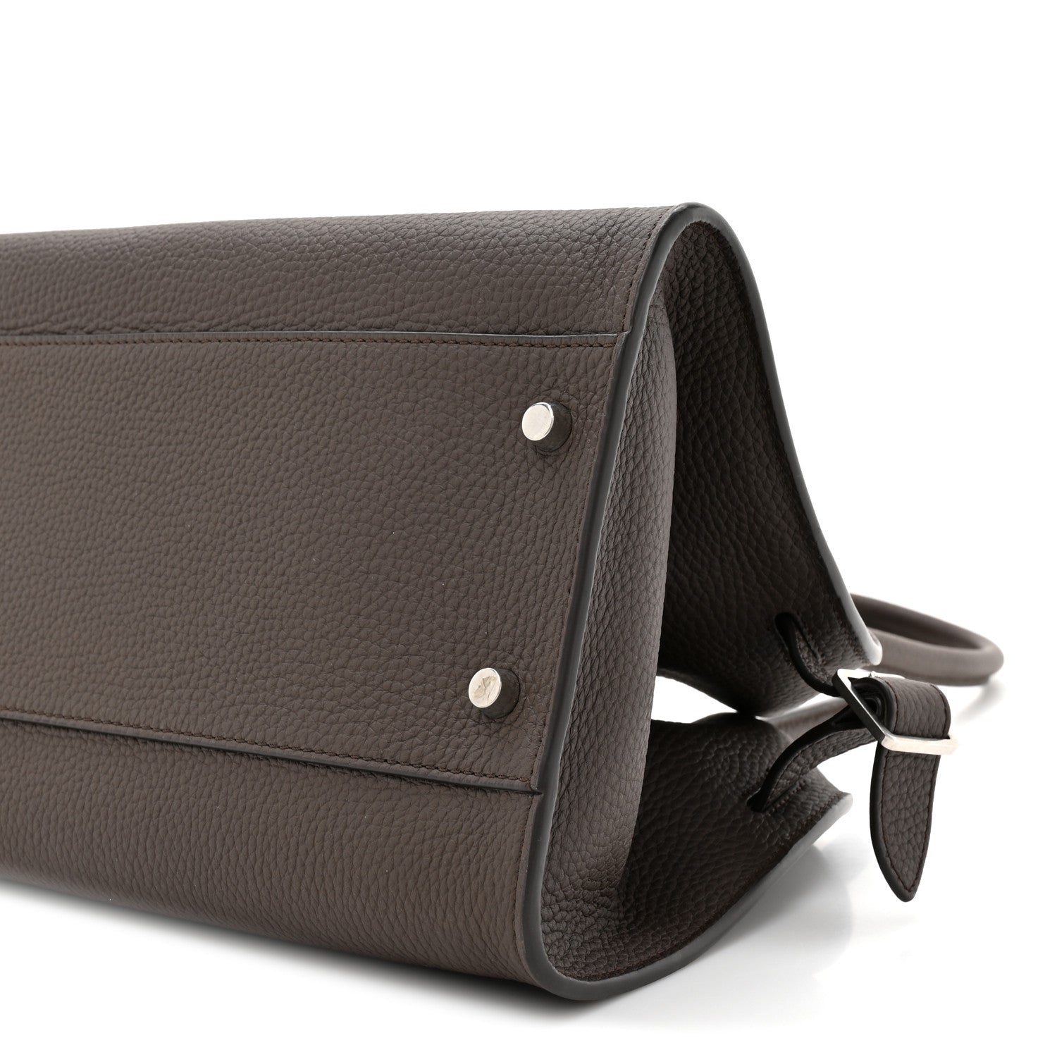The Row Grained Calfskin Margaux Shoulder 12 Deep Brown 8 of 10