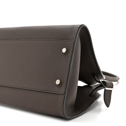 The Row Grained Calfskin Margaux Shoulder 12 Deep Brown 8 of 10