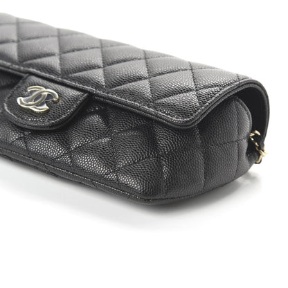 Chanel Caviar Quilted Glasses Case With Chain Black 7 of 12