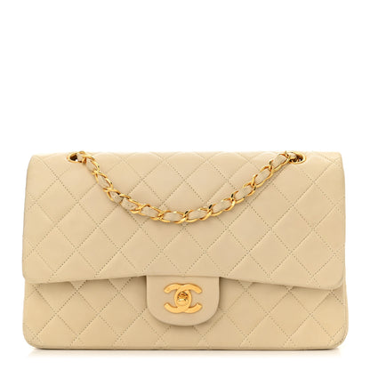 Chanel Lambskin Quilted Medium Double Flap Beige 1 of 10