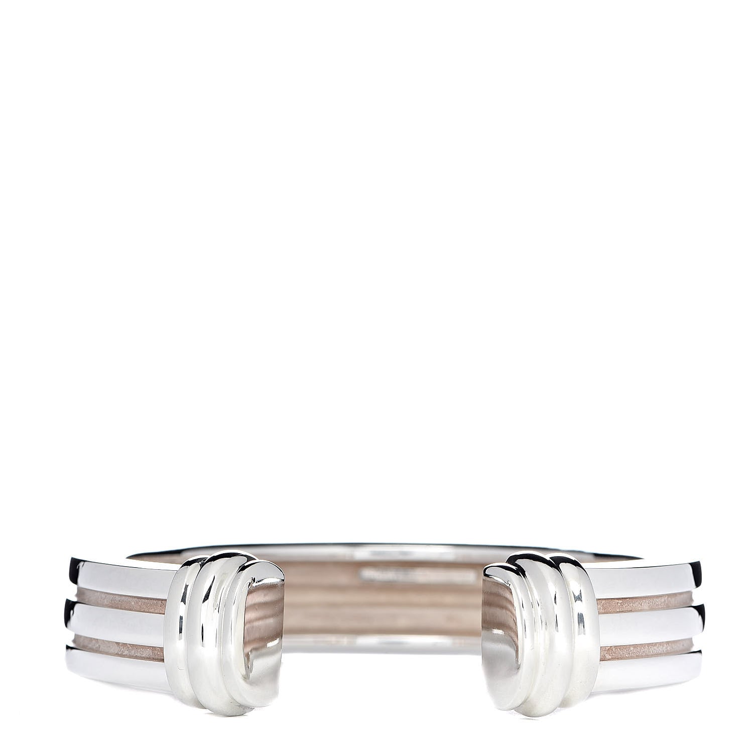 Tiffany Sterling Silver Atlas Ribbed Cuff Bracelet 1 of 7