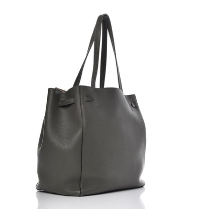 Celine Soft Grained Calfskin Small Belt Cabas Phantom Stone 3 of 9