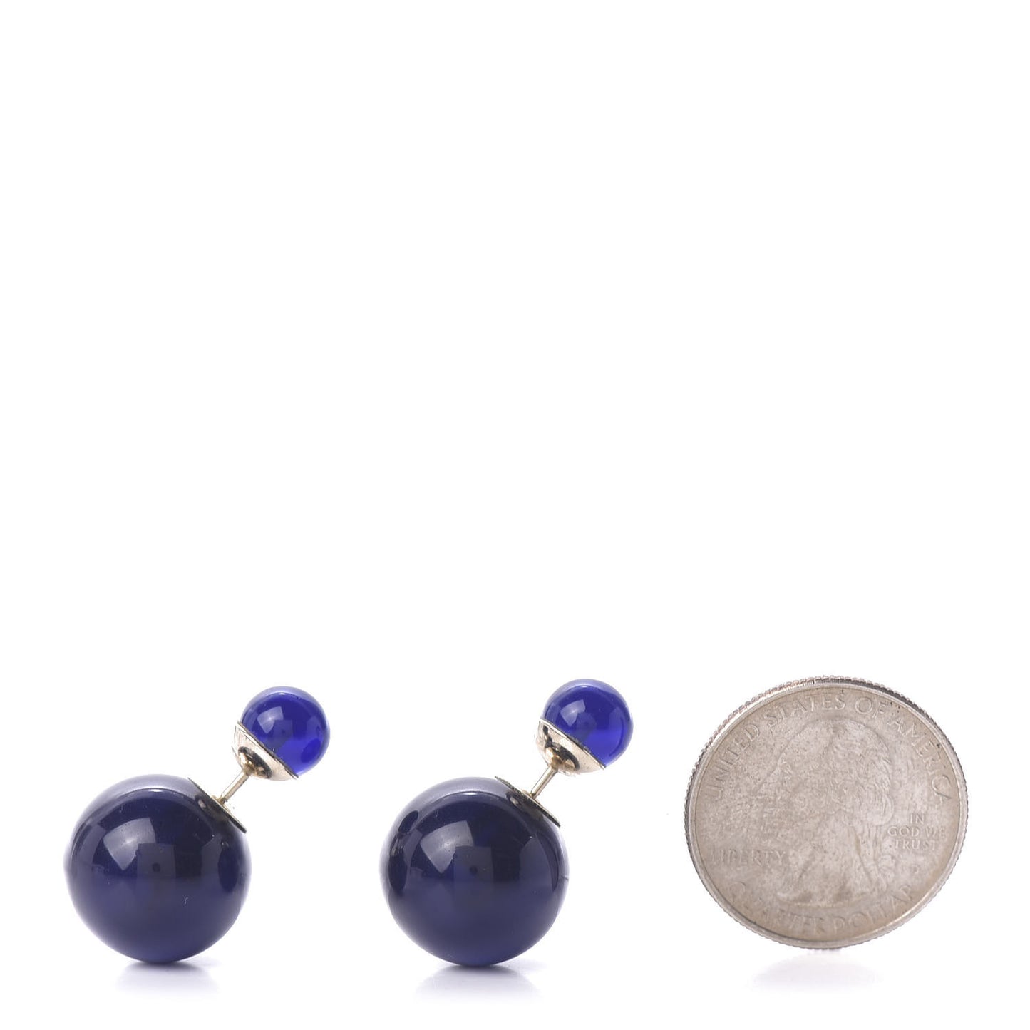 Mise En Dior Tribal Earrings Navy