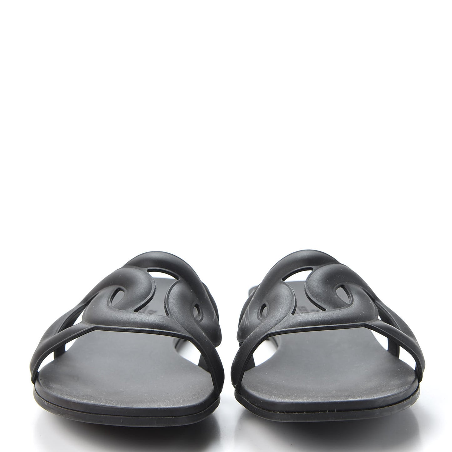 Rubber Aloha Sandals 36 Black