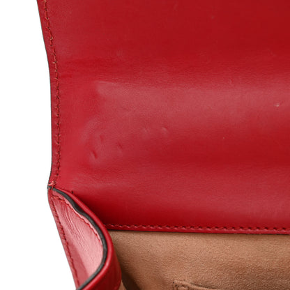 Gucci Guccissima Small Padlock Shoulder Bag Hibiscus Red 8 of 13
