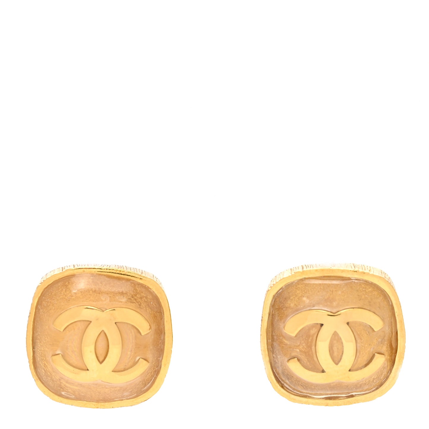 CC Square Earrings Gold