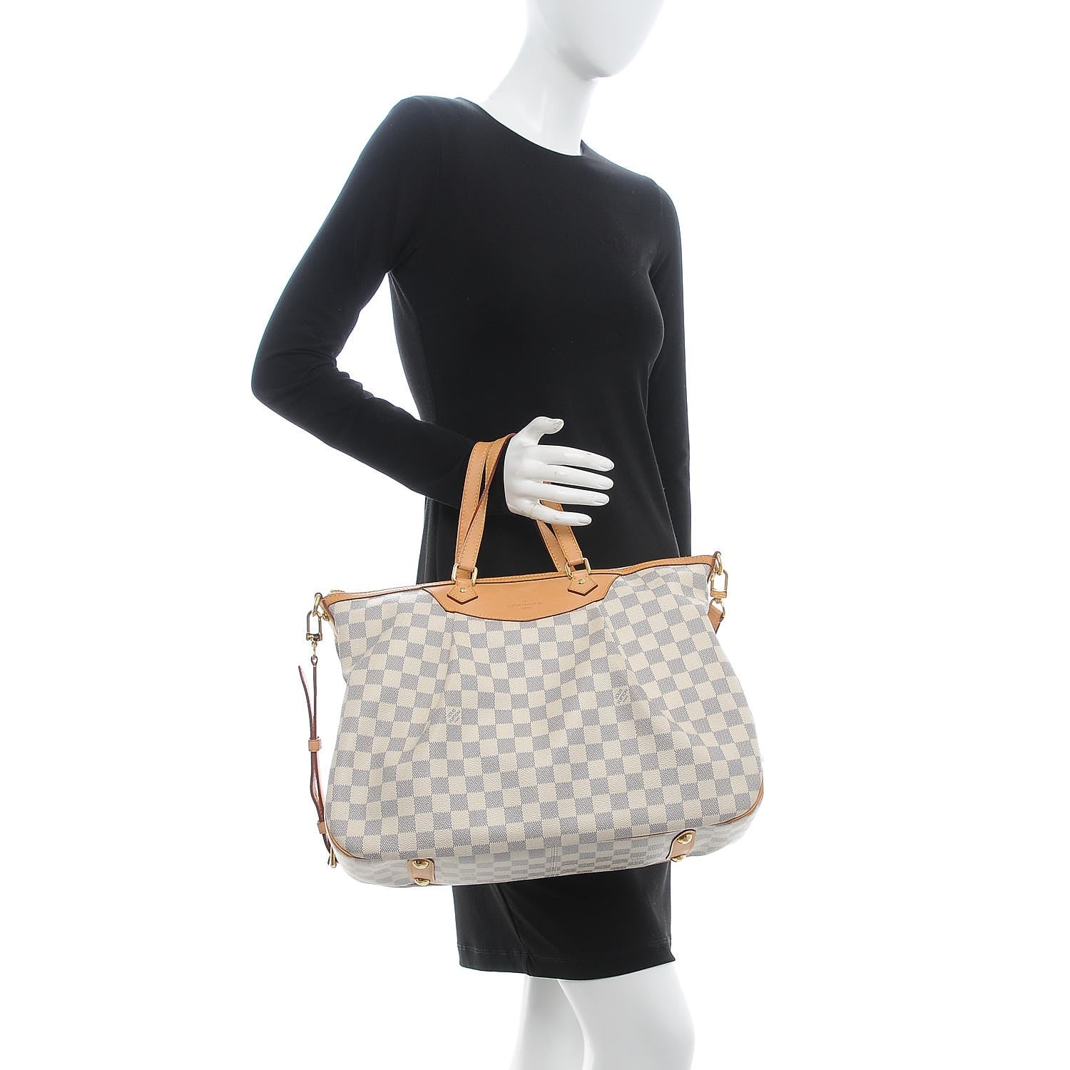 Louis Vuitton Damier Azur Siracusa GM 2 of 10