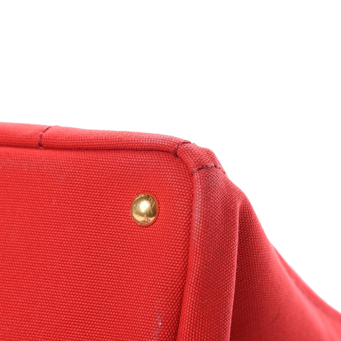 Canapa Logo Shopping Tote Rosso