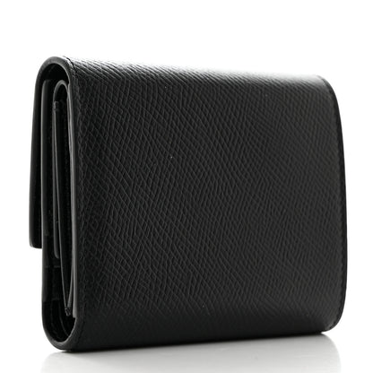 Celine Grained Calfskin Small Tri-Fold Wallet Black 3 of 7