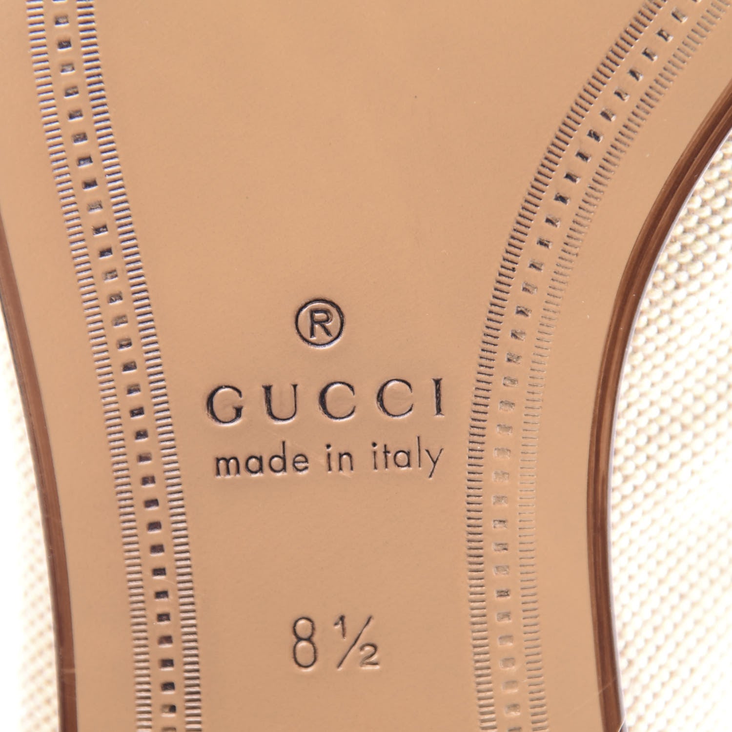 Gucci Canvas Web Mens Brixton Horsebit Loafers 8.5 Sand Light Cuir 9 of 11