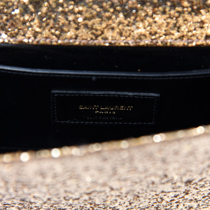 Saint Laurent Glitter Classic Kate Monogram Clutch Gold 8 of 9