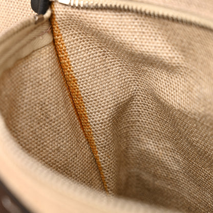Saint Laurent Linen Calfskin Rive Gauche Tote Optic White 13 of 14