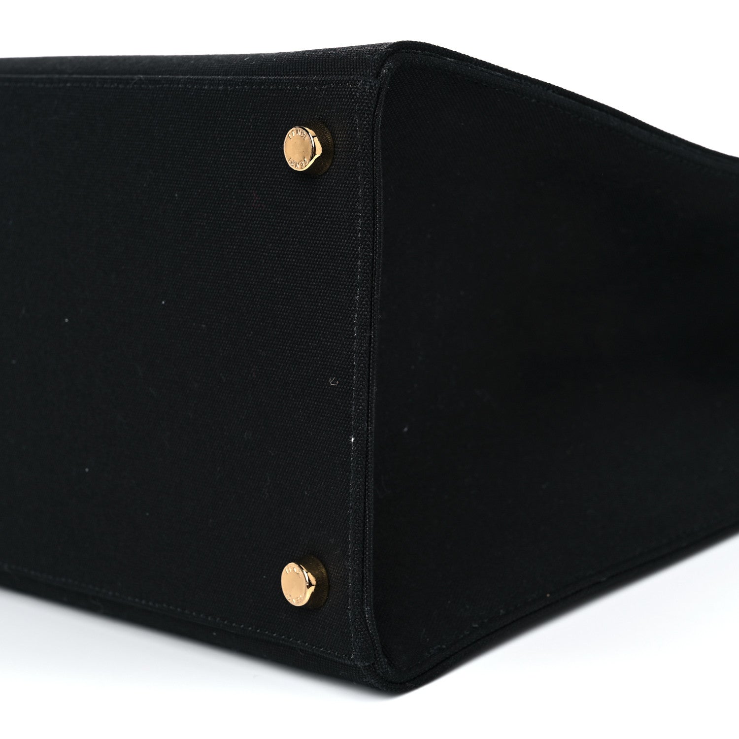 Fendi X VERSACE Canvas Fendace Logo Large Shopping Tote Black 9 of 13