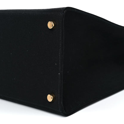 Fendi X VERSACE Canvas Fendace Logo Large Shopping Tote Black 9 of 13