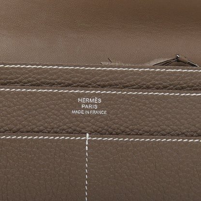 Hermes Togo Dogon Duo Wallet Etoupe 10 of 13
