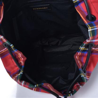 Burberry Laminated Tartan Patchwork Large Rucksack Backpack Military Red 5 of 6