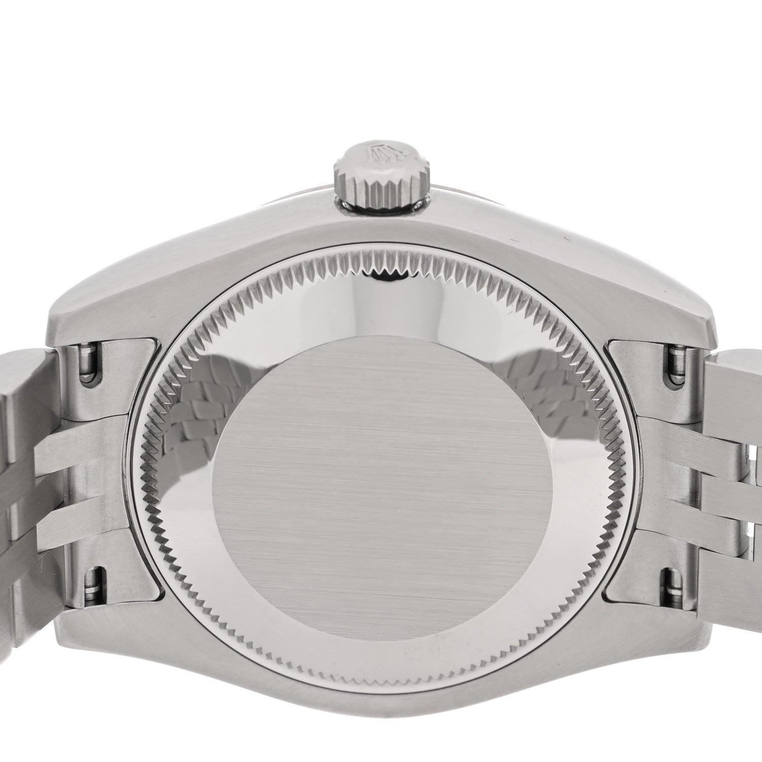 Rolex Stainless Steel 18K White Gold Diamond 31mm Oyster Perpetual Datejust Watch Black 178274 4 of 5
