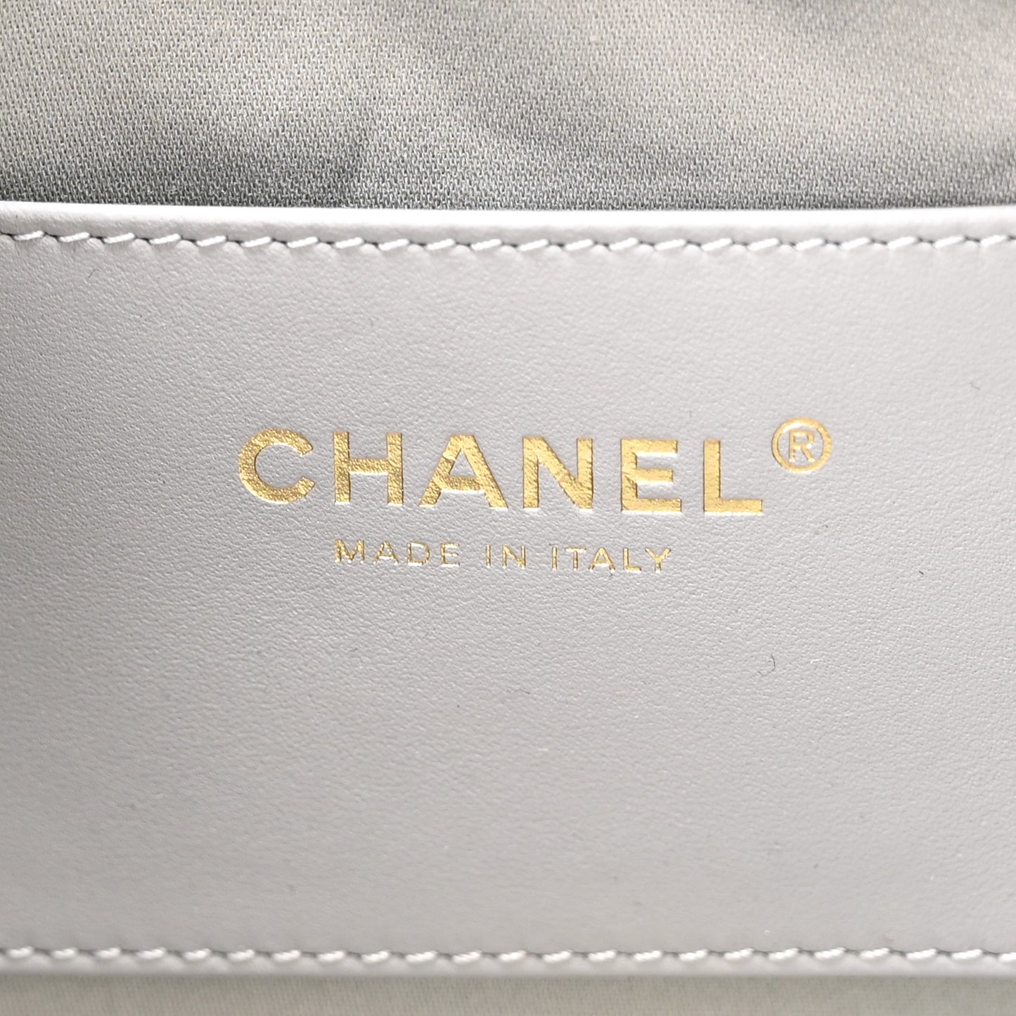 Metallic Aged Calfskin Quilted Mini Chanel 25 Handbag Silver