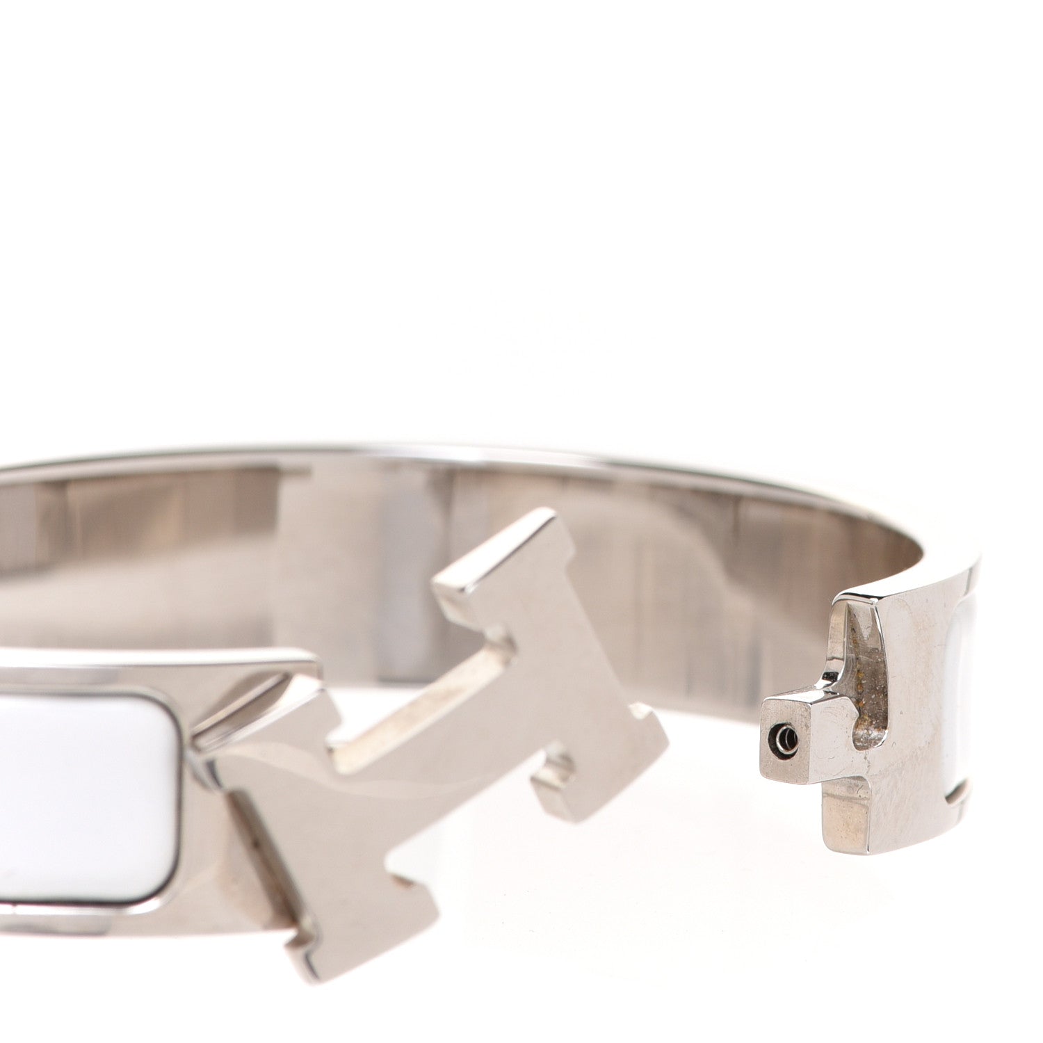 Hermes Enamel Narrow Clic Clac H Bracelet PM White 4 of 6
