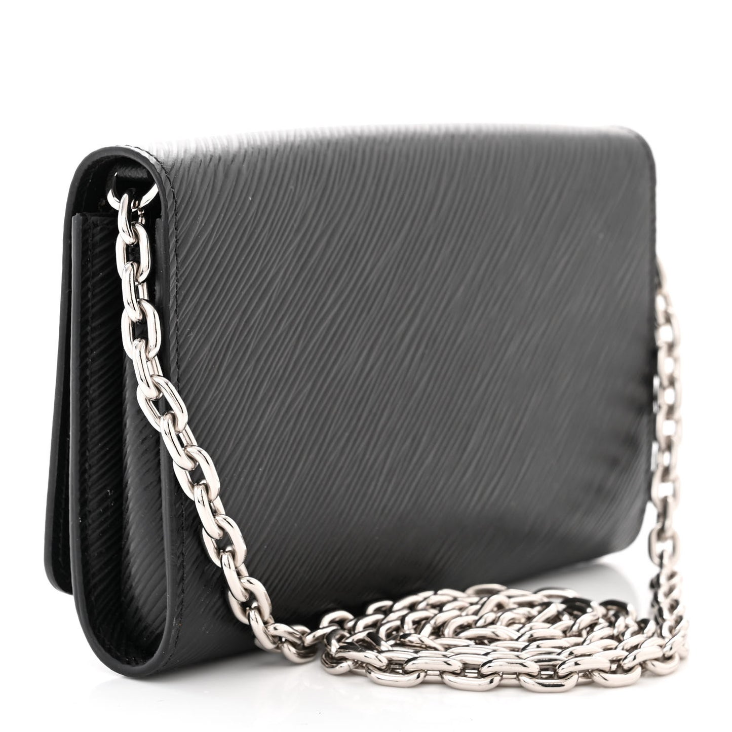 Epi Twist Chain Wallet Black