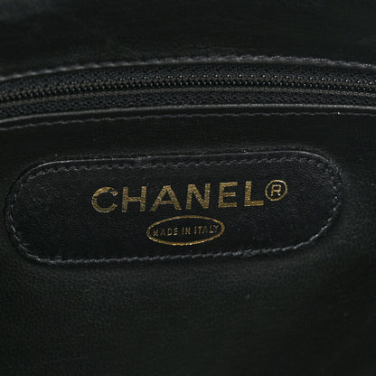 Chanel Calfskin Stitched XL Weekender Black 9 of 18