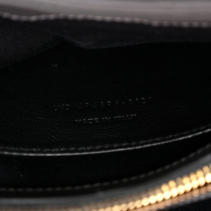 Saint Laurent Calfskin Y Quilted Monogram Small Loulou Chain Satchel Storm 8 of 11