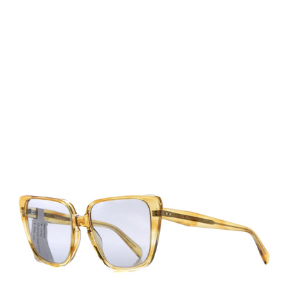 Celine Acetate Cat Eye Sunglasses CL400471 Yellow Blue 1 of 7