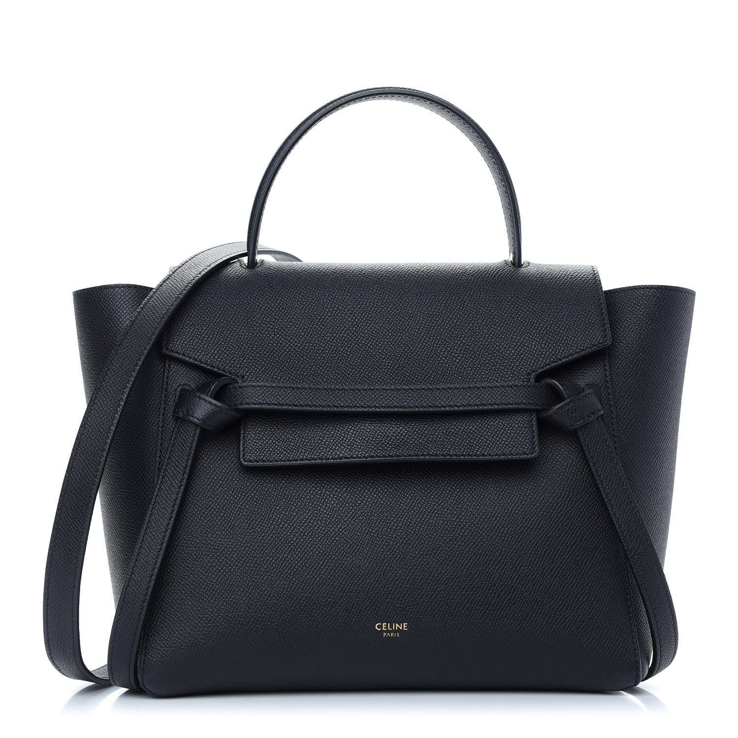 Celine Grained Calfskin Micro Belt Bag Black 1 of 9