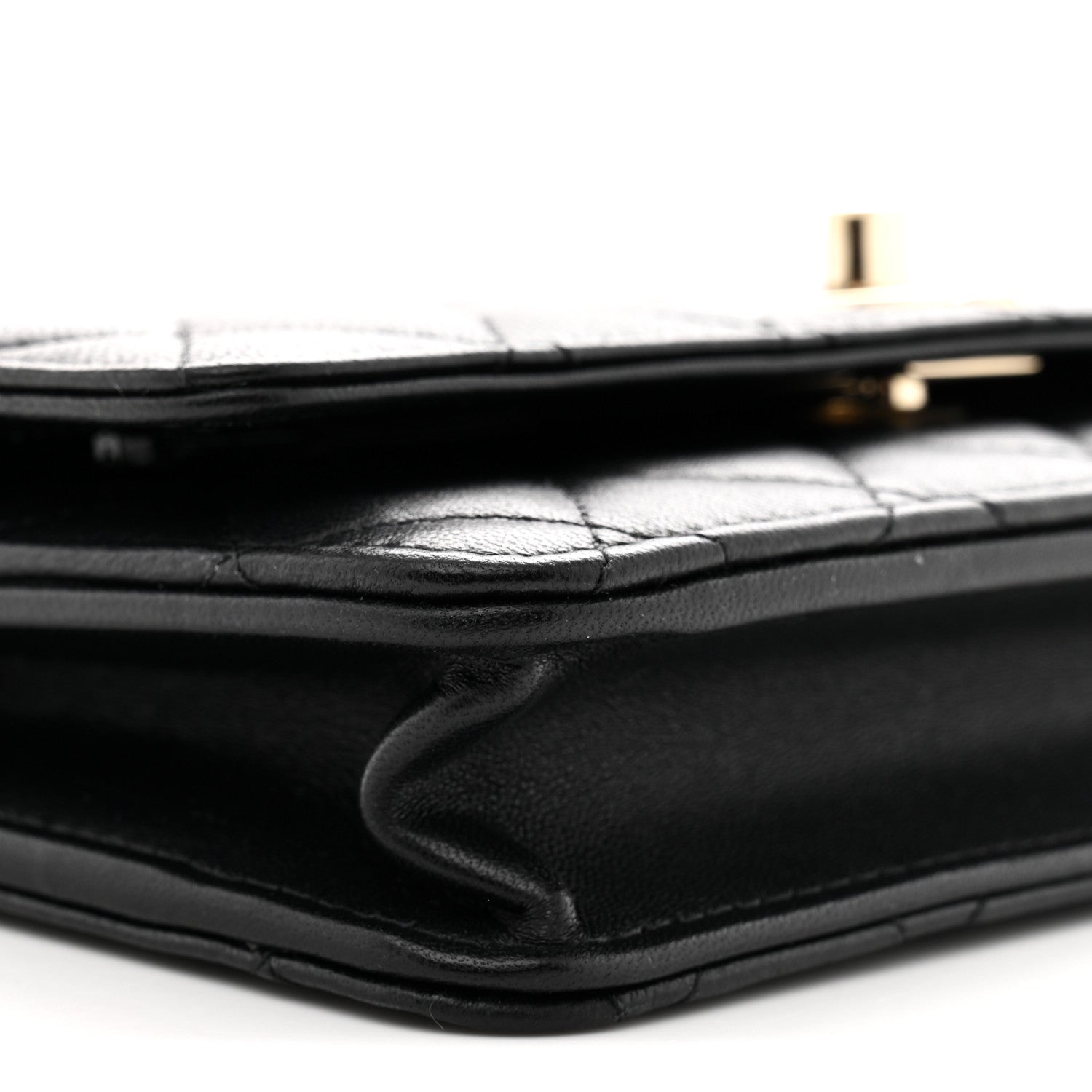 Chanel Lambskin Quilted Trendy CC Wallet On Chain WOC Black 9 of 11