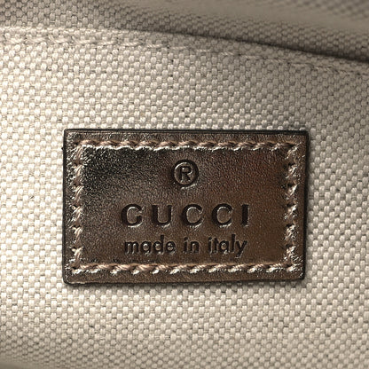 Gucci Metallic Sakai Be Green Calfskin Diagonal Stitched Small Blondie Shoulder Bag Golden Beige 6 of 9