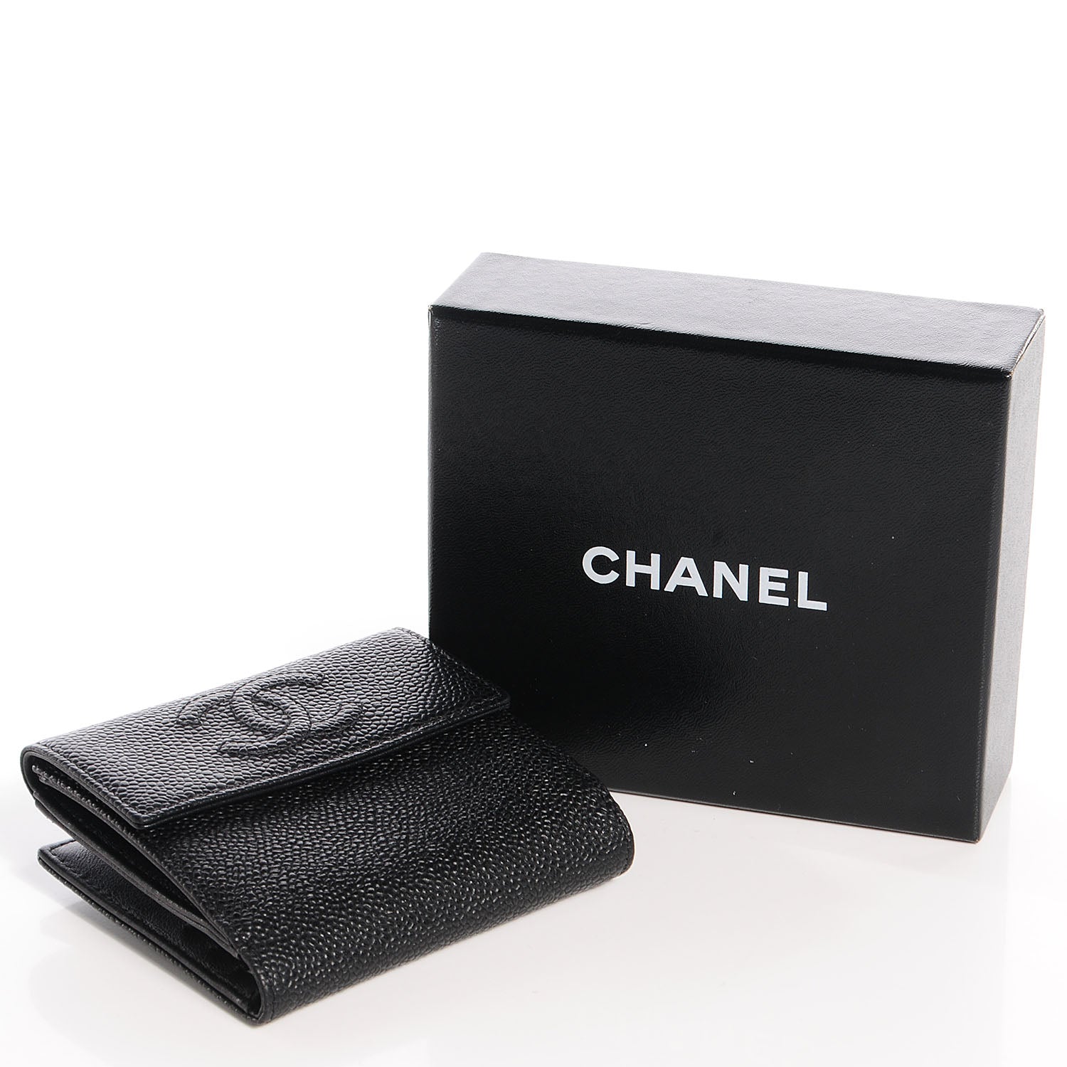 Chanel Caviar CC Small Wallet Black 4 of 7