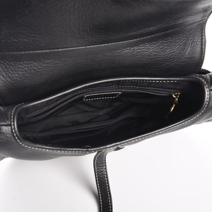 Christian Dior Calfskin Double Saddle Bag Black 5 of 5