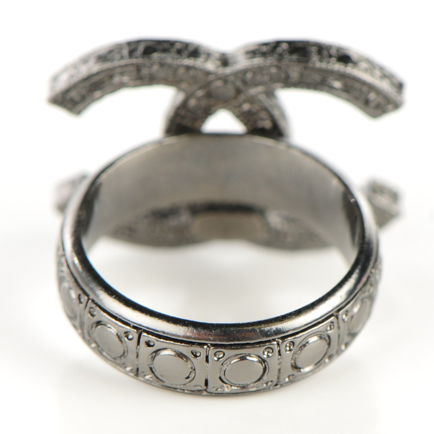Ruthenium Crystal CC Ring 5.5