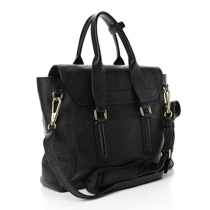 3.1 Phillip Lim Textured Calfskin Medium Pashli Satchel Black 2 of 4