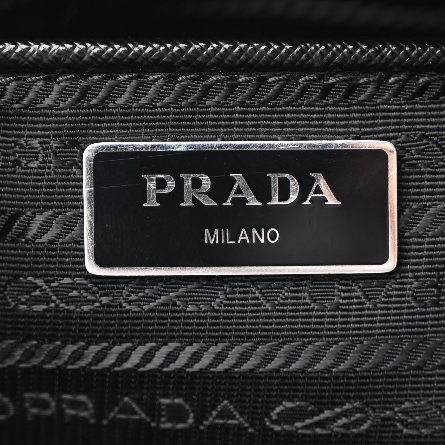 Prada Tessuto Nylon Messenger Bag Black 6 of 12