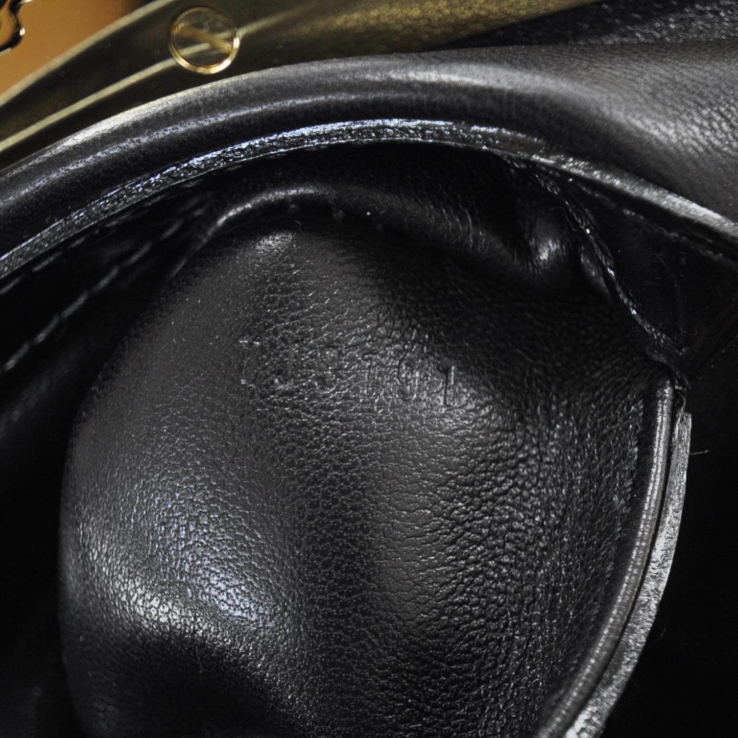 Patent Lambskin Fascination Lockit BB Black