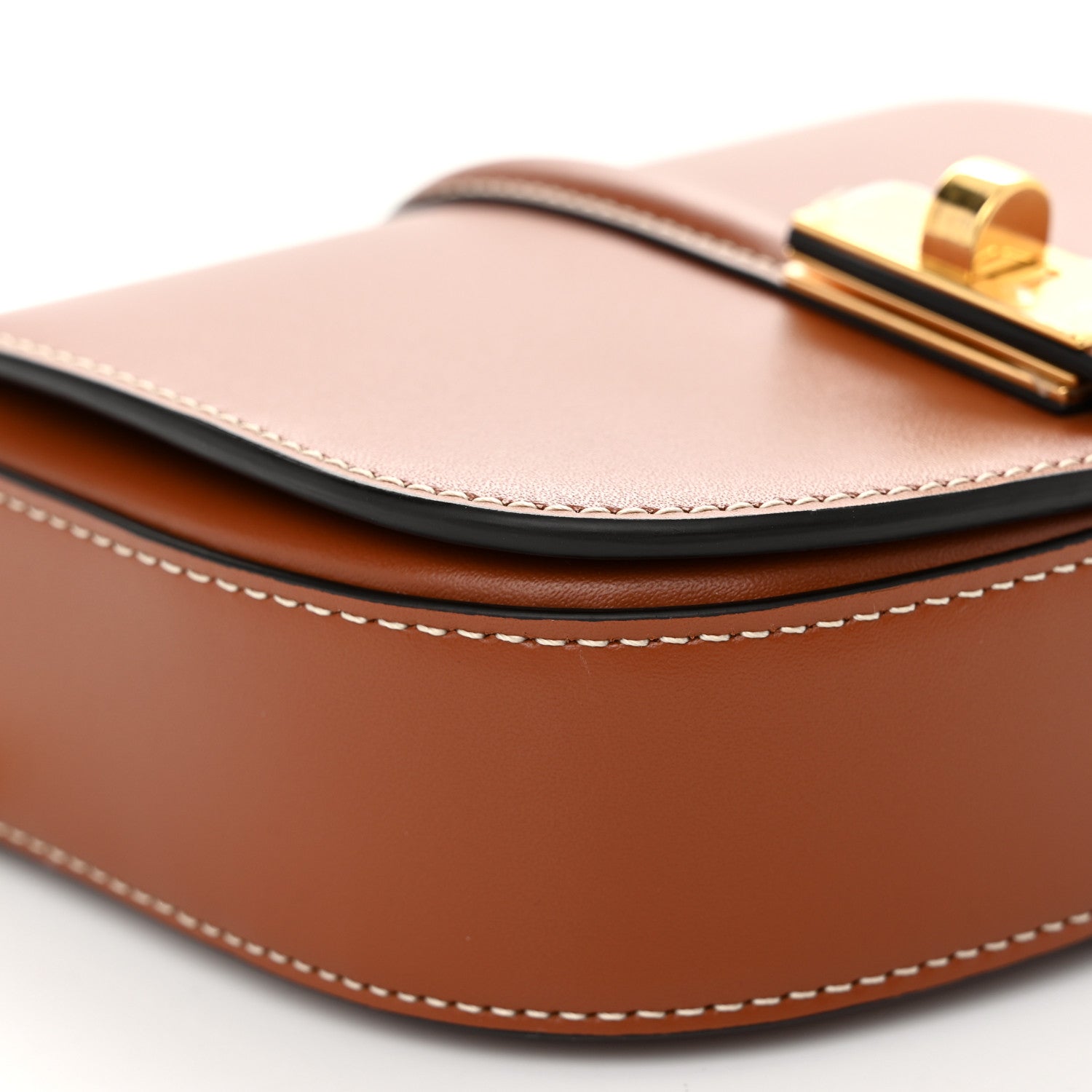 Celine Natural Calfskin Besace Small 16 Wallet on Chain Tan 9 of 10