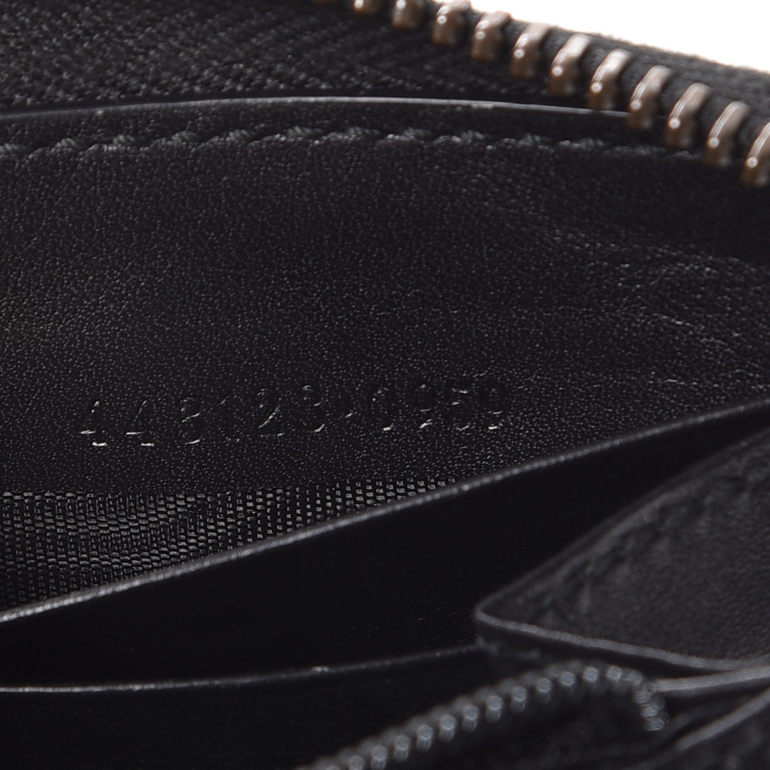 Gucci Calfskin Matelasse GG Marmont Zip Around Wallet Black 7 of 9