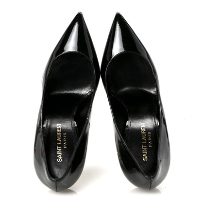 Saint Laurent Patent Opyum 110 Pumps 37 Black Gold 2 of 10