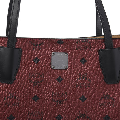 MCM Metallic Visetos Shopper Tote Scooter Red 8 of 8