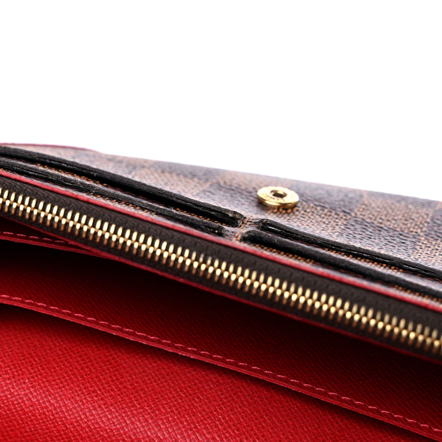Louis Vuitton Damier Ebene Caissa Wallet Cherry 10 of 10