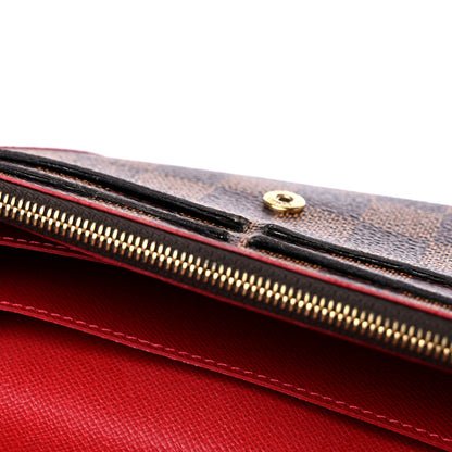 Louis Vuitton Damier Ebene Caissa Wallet Cherry 10 of 10