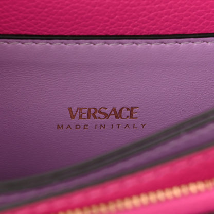 Versace Grained Calfskin La Medusa Shoulder Bag Pink Lilac 5 of 8
