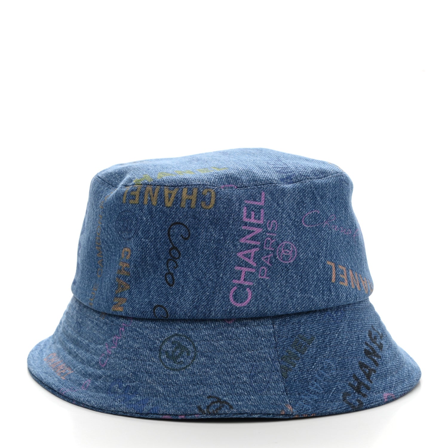 Chanel Denim Mood Cloche Bucket Hat M Blue 4 of 8