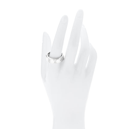 Louis Vuitton 18K White Gold Les Gaston Ring 63 10.5 2 of 5