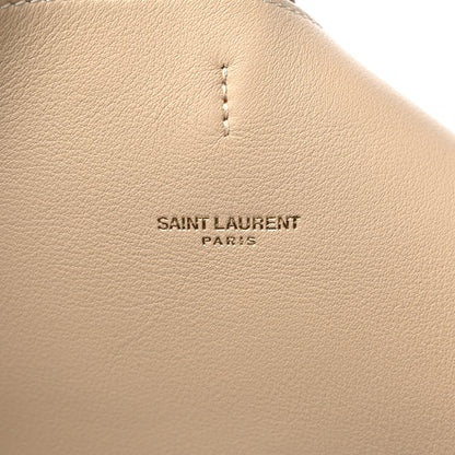 Saint Laurent Calfskin Medium Suzanne Hobo Beige 7 of 10